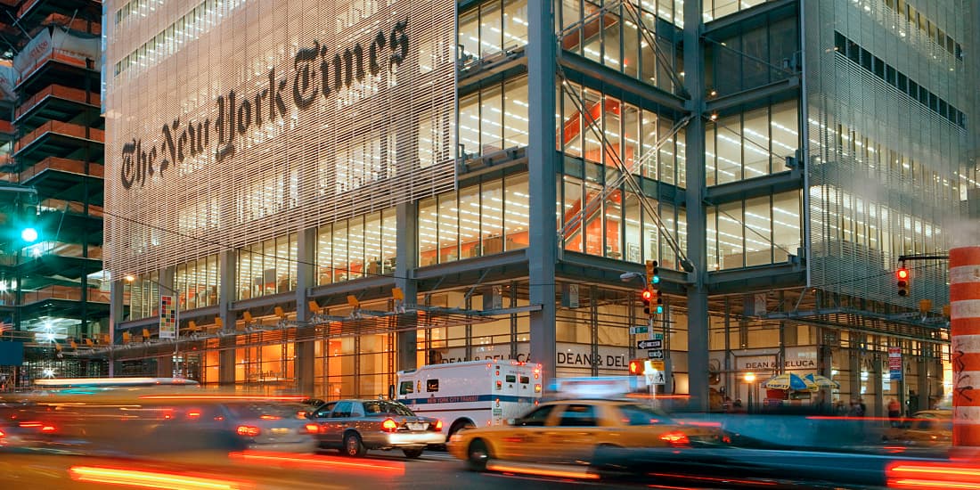 LED light: New York Times Building - Work - Projects